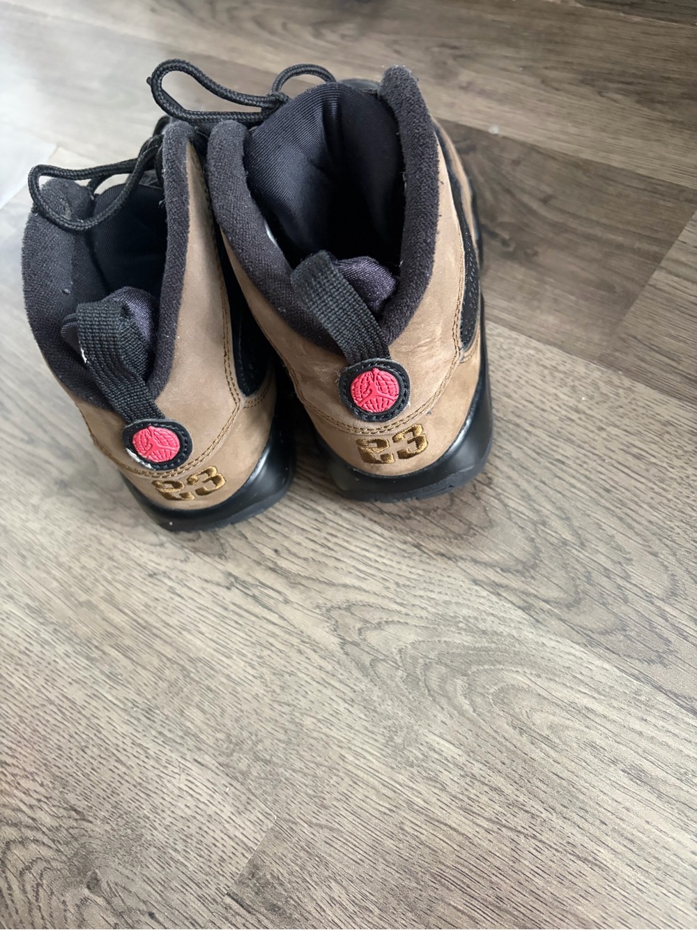 Jordan Men’s Sneakers in Black, Brown & Red Accents - Picture 2 of 2